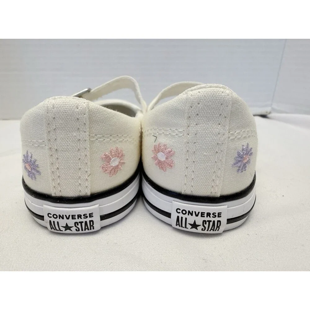 CONVERSE Chuck Taylor All Star Dainty Mary Jane Toddler Size 8 Cream Floral